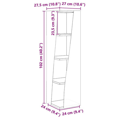 Corner Cabinet 27.5x27x102cm Engineered Wood