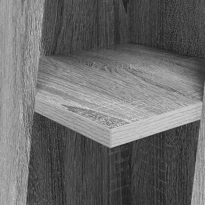 Corner Cabinet Grey Sonoma 27.5x27x102cm Engineered Wood