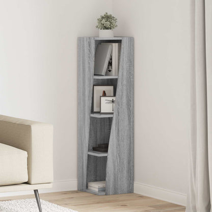 Corner Cabinet 27.5x27x102cm Engineered Wood Grey Sonoma