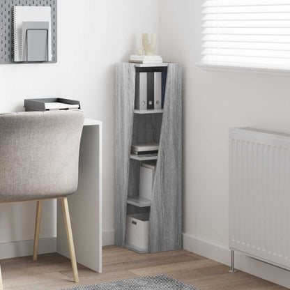 Corner Cabinet 27.5x27x102cm Engineered Wood Grey Sonoma