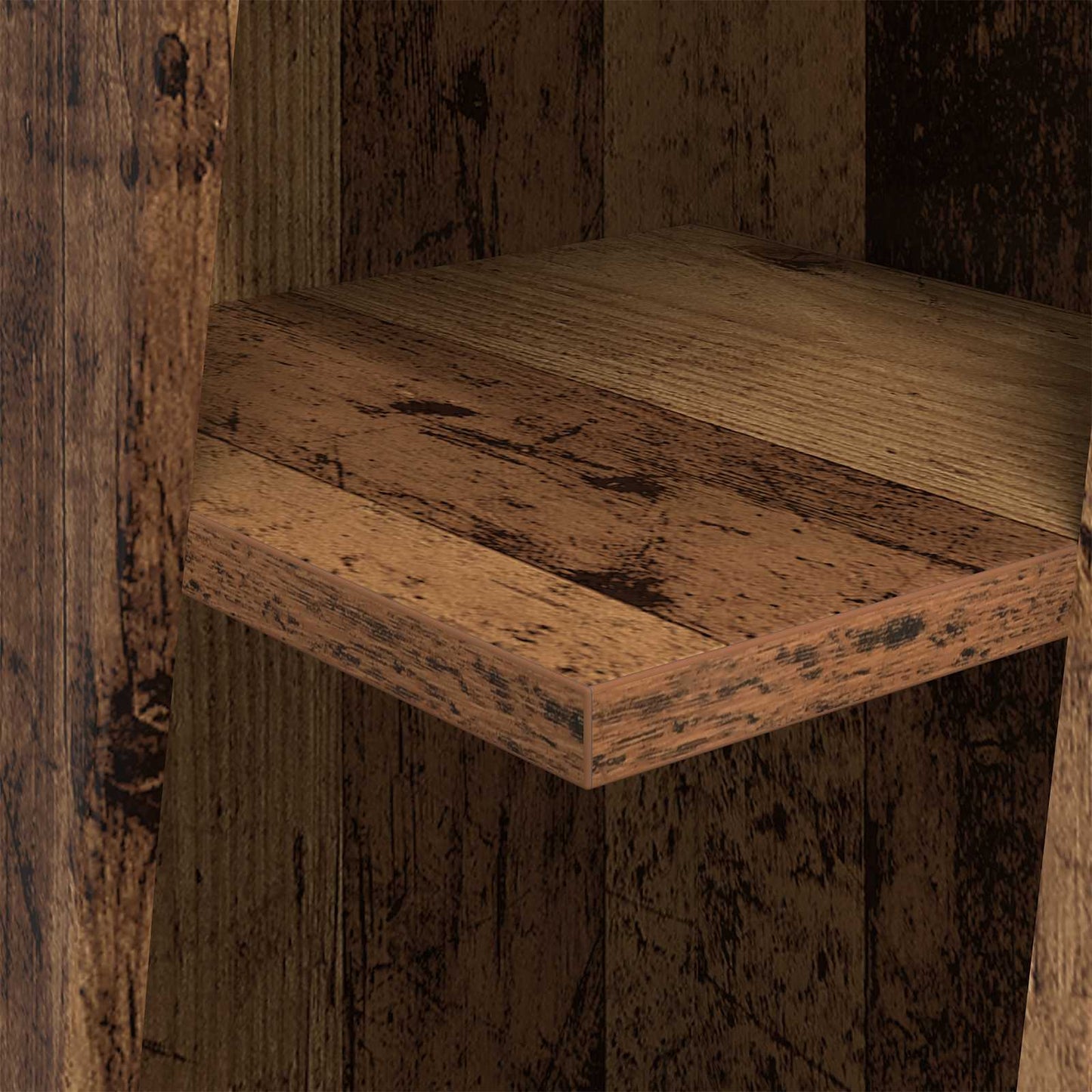 Corner Cabinet Old Wood 27.5x27x102cm Engineered Wood