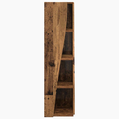 Corner Cabinet Old Wood 27.5x27x102cm Engineered Wood