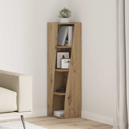 Corner Cabinet 27.5x27x102cm Engineered Wood Artisan Oak