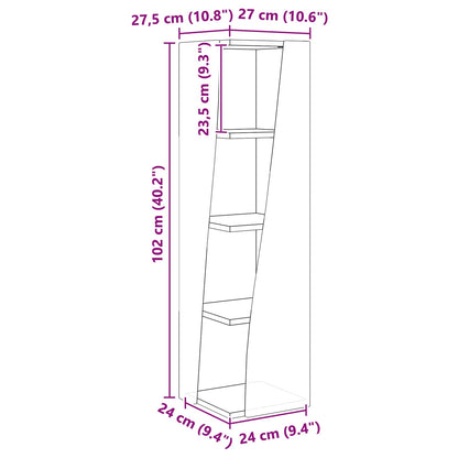 Corner Cabinet 27.5x27x102cm Engineered Wood Artisan Oak