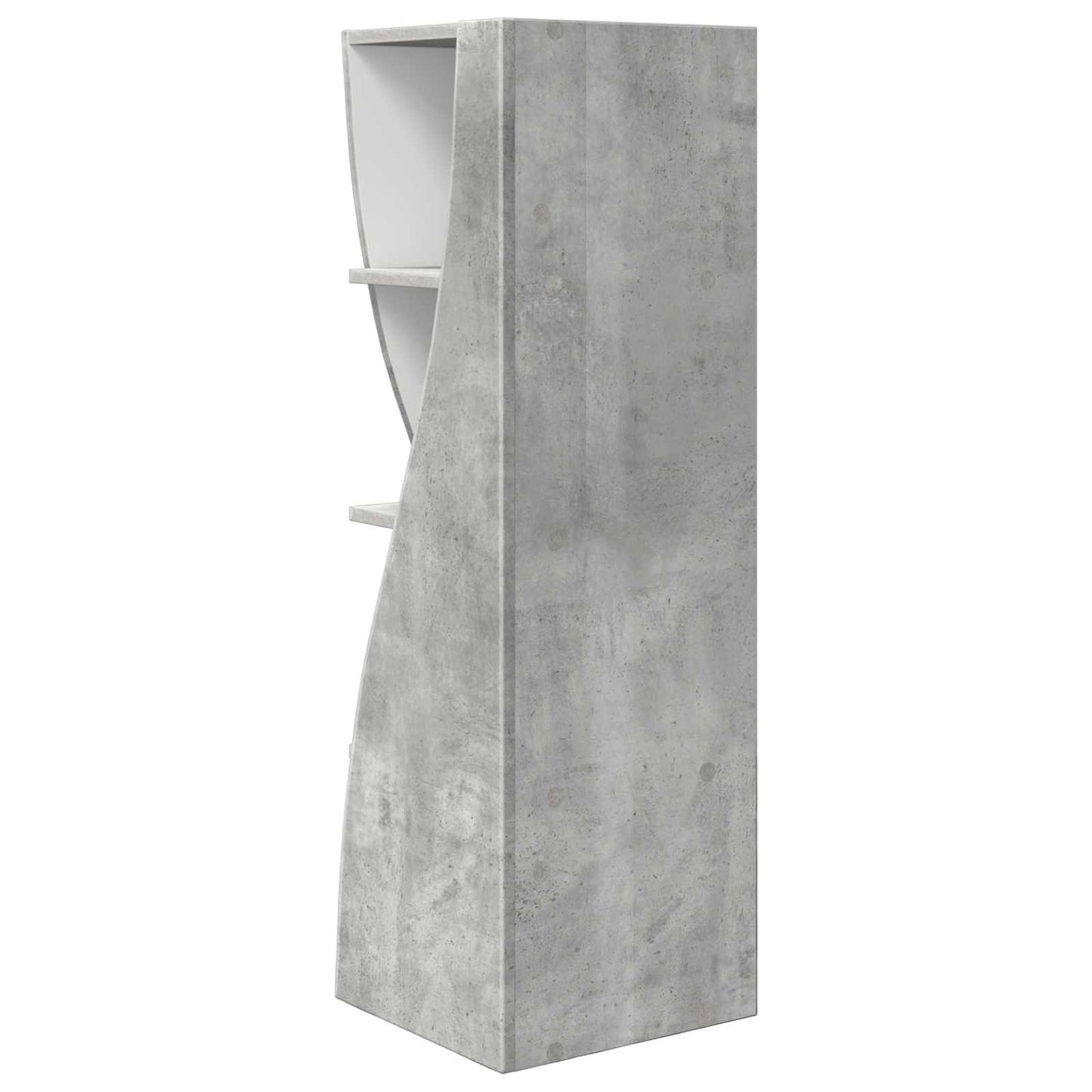 Corner Cabinet 32x32x102cm Engineered Wood Concrete Grey