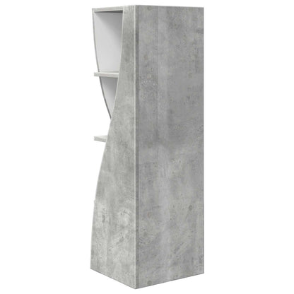 Corner Cabinet 32x32x102cm Engineered Wood Concrete Grey