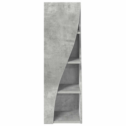 Corner Cabinet Concrete Grey 32x32x102cm Engineered Wood