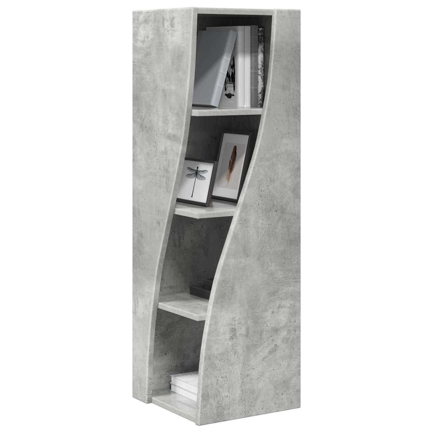 Corner Cabinet Concrete Grey 32x32x102cm Engineered Wood