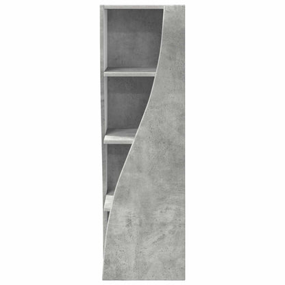 Corner Cabinet Concrete Grey 32x32x102cm Engineered Wood