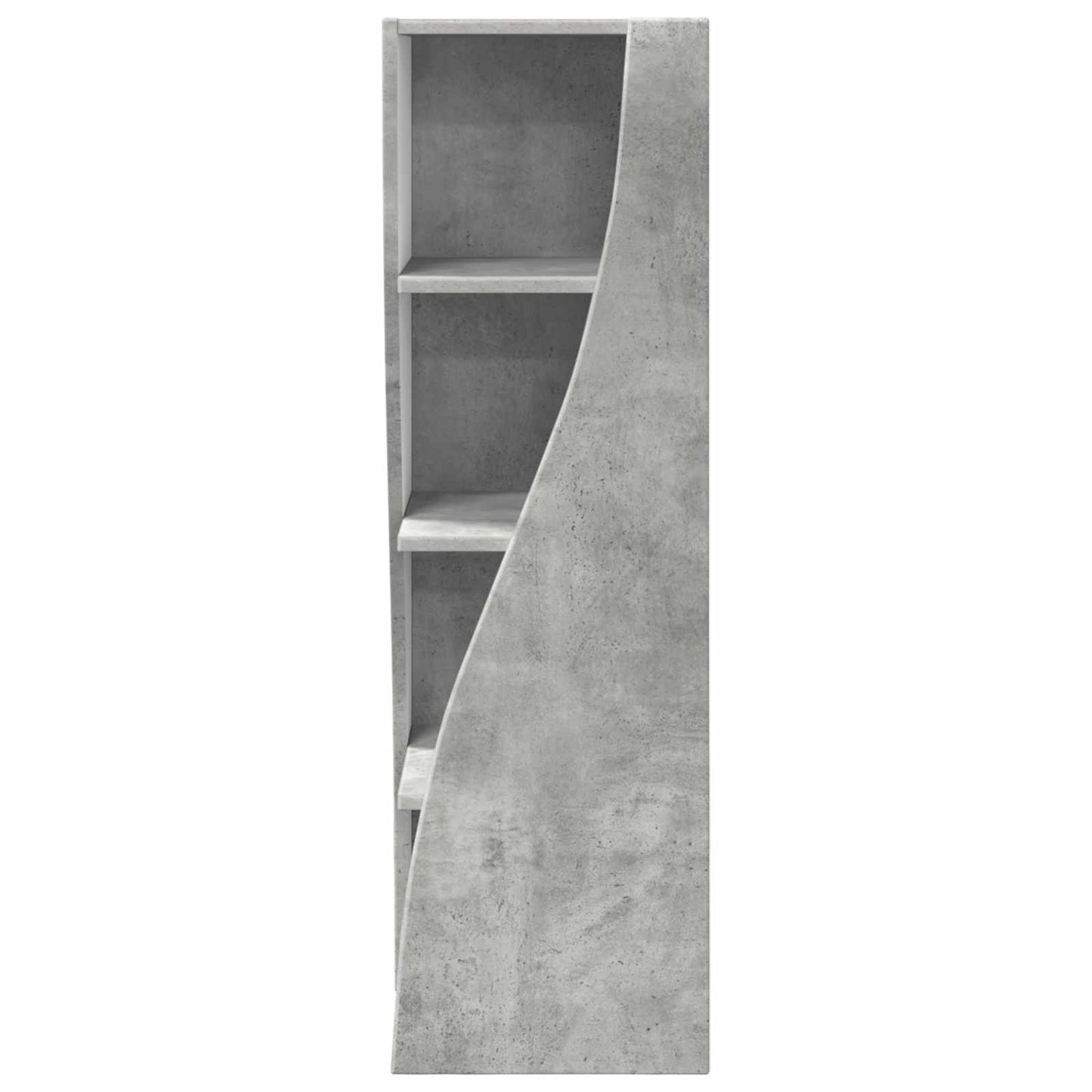 Corner Cabinet 32x32x102cm Engineered Wood Concrete Grey