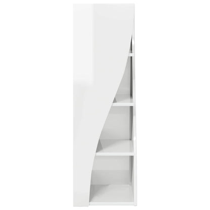 Corner Cabinet 32x32x102cm Engineered Wood High Gloss White