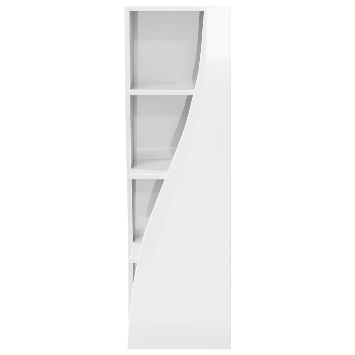 Corner Cabinet High Gloss White 32x32x102cm Engineered Wood