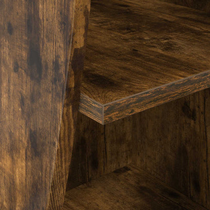 Corner Cabinet Smoked Oak 32x32x102cm Engineered Wood