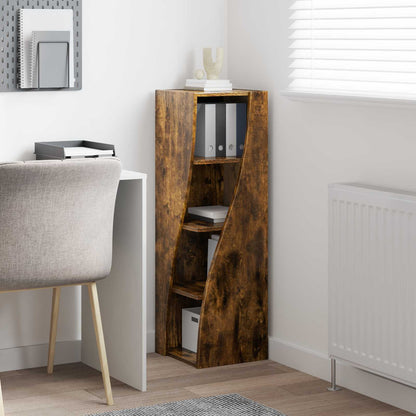 Corner Cabinet Smoked Oak 32x32x102cm Engineered Wood