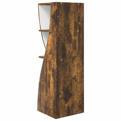 Corner Cabinet Smoked Oak 32x32x102cm Engineered Wood