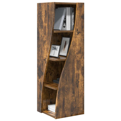 Corner Cabinet Smoked Oak 32x32x102cm Engineered Wood