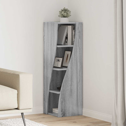 Corner Cabinet Grey Sonoma 32x32x102cm Engineered Wood