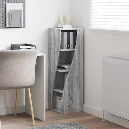 Corner Cabinet Grey Sonoma 32x32x102cm Engineered Wood