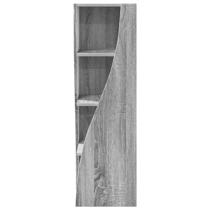 Corner Cabinet Grey Sonoma 32x32x102cm Engineered Wood