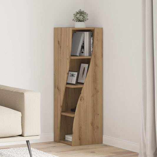 Corner Cabinet 32x32x102cm Engineered Wood Artisan Oak