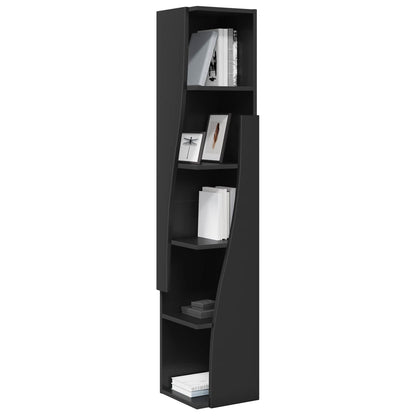 Corner Cabinet 27.5x27x140cm Engineered Wood Black