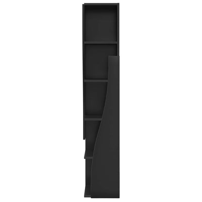 Corner Cabinet 27.5x27x140cm Engineered Wood Black