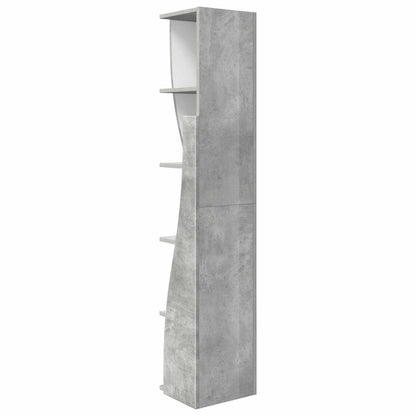 Corner Cabinet 27.5x27x140cm Engineered Wood Concrete Grey