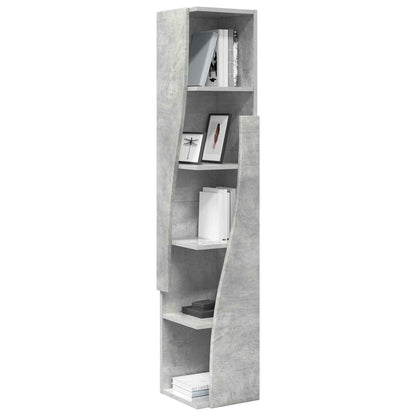 Corner Cabinet 27.5x27x140cm Engineered Wood Concrete Grey