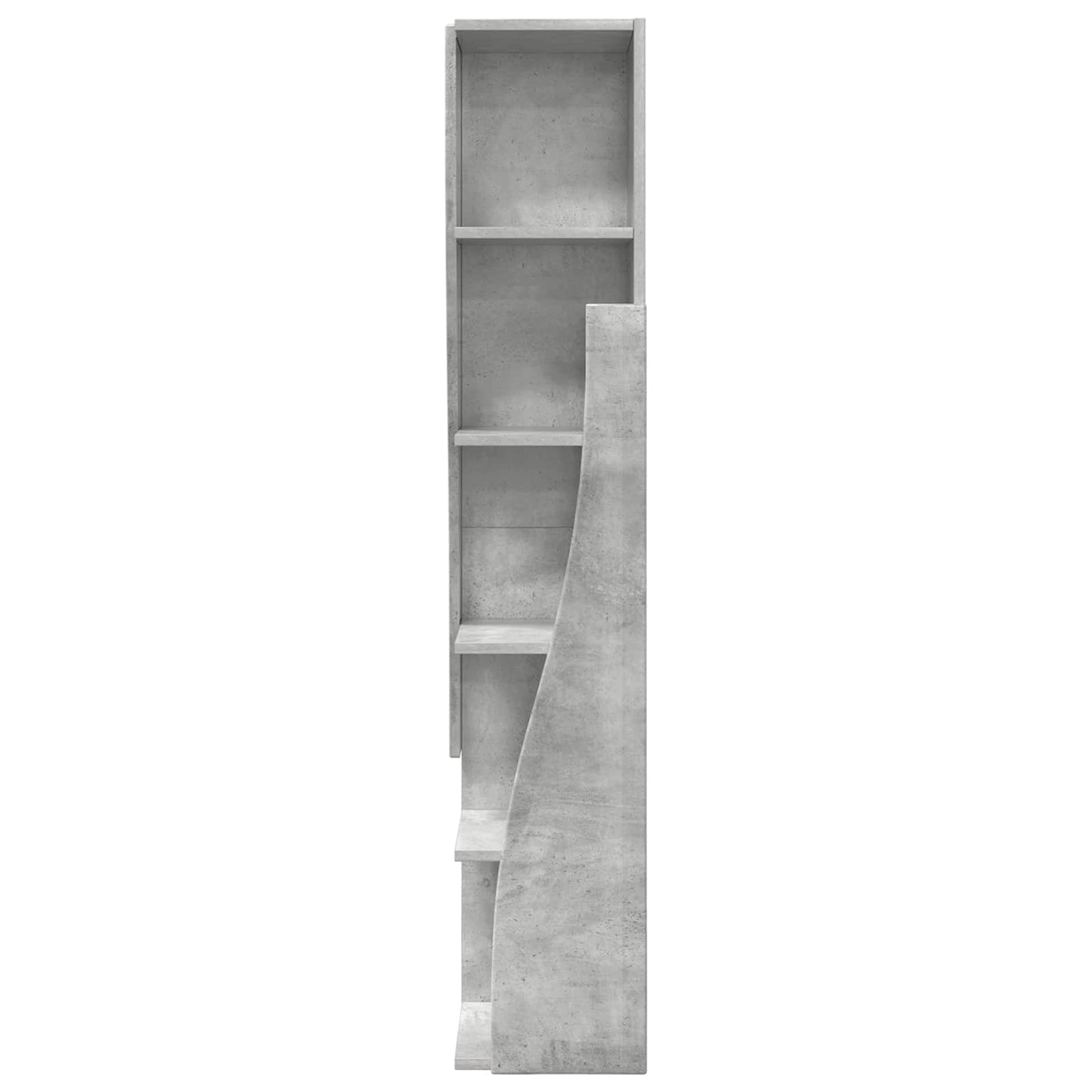 Corner Cabinet 27.5x27x140cm Engineered Wood Concrete Grey