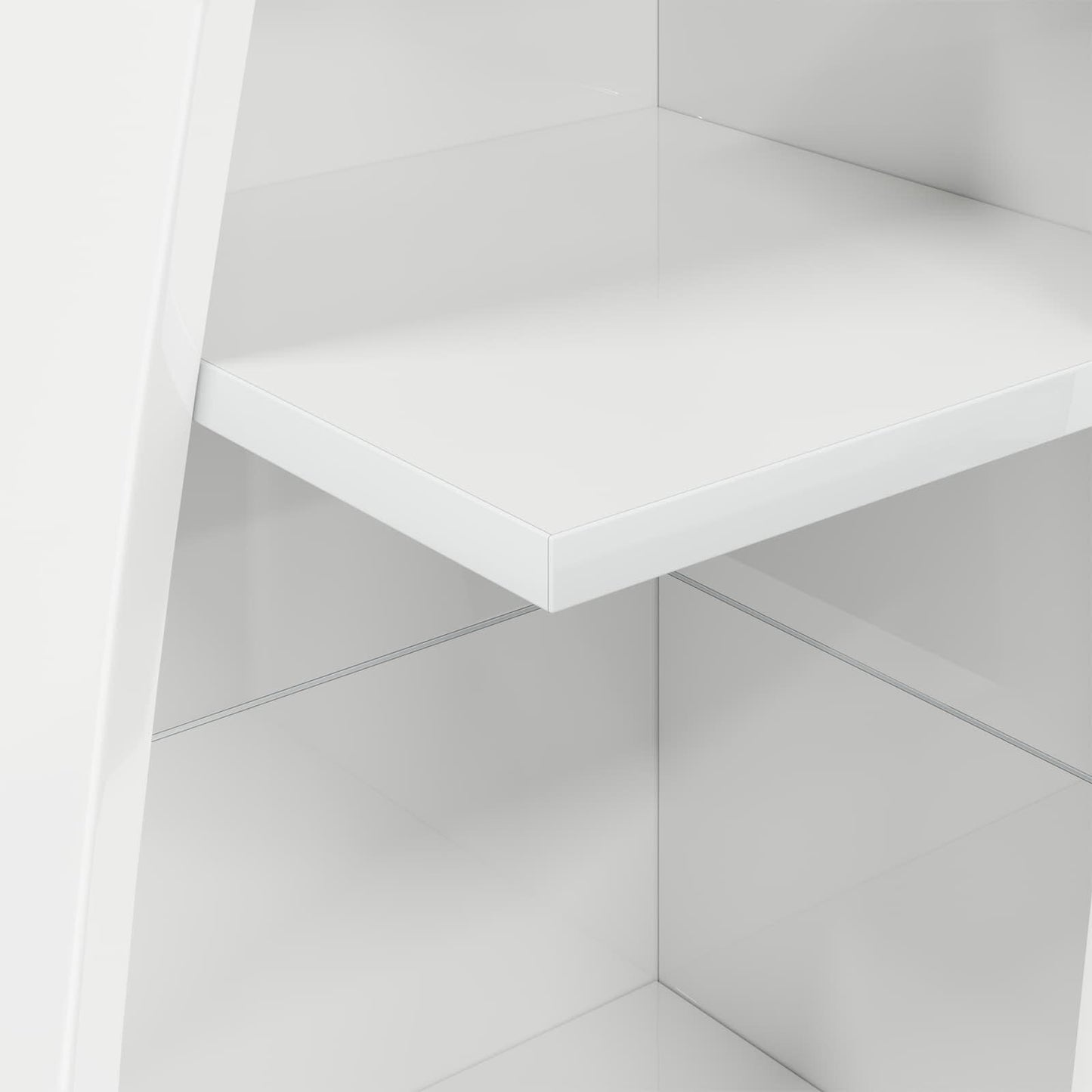 Corner Cabinet 27.5x27x140cm Engineered Wood High Gloss White