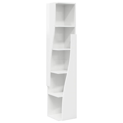 Corner Cabinet 27.5x27x140cm Engineered Wood High Gloss White