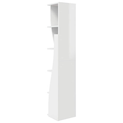 Corner Cabinet 27.5x27x140cm Engineered Wood High Gloss White