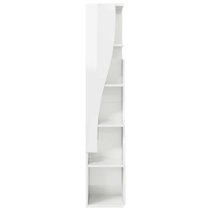 Corner Cabinet 27.5x27x140cm Engineered Wood High Gloss White