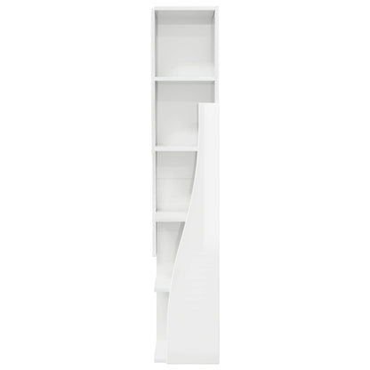Corner Cabinet 27.5x27x140cm Engineered Wood High Gloss White