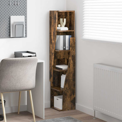 Corner Cabinet 27.5x27x140cm Engineered Wood Smoked Oak
