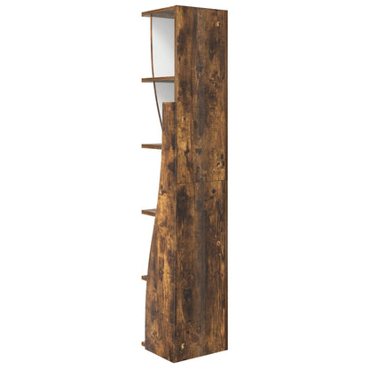Corner Cabinet 27.5x27x140cm Engineered Wood Smoked Oak