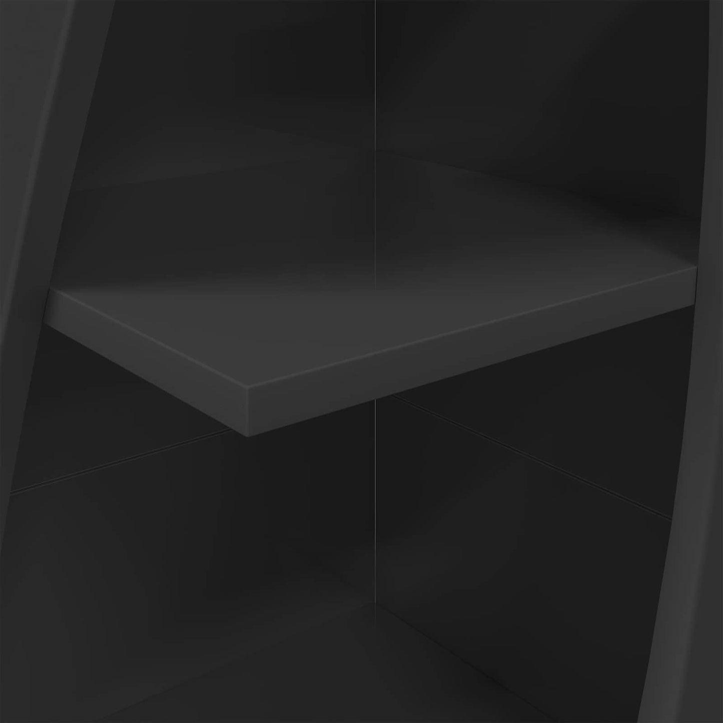 Corner Cabinet 32x32x140cm Engineered Wood Black