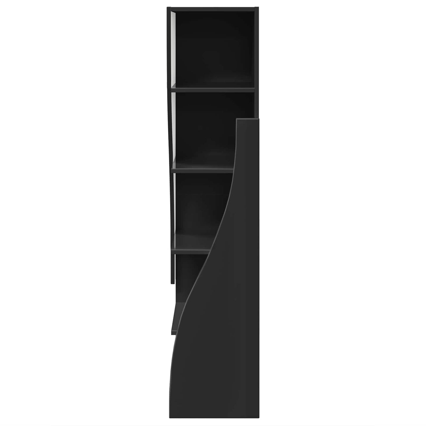 Corner Cabinet 32x32x140cm Engineered Wood Black