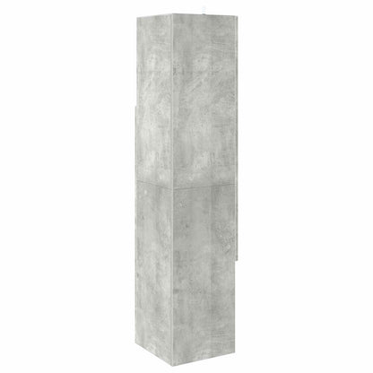 Corner Cabinet 32x32x140cm Engineered Wood Concrete Grey