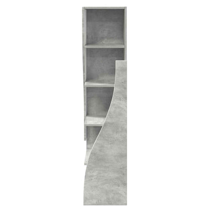 Corner Cabinet 32x32x140cm Engineered Wood Concrete Grey