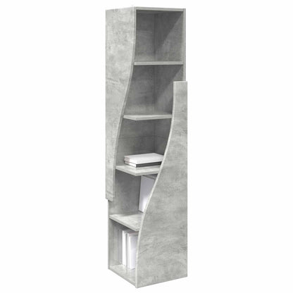 Corner Cabinet 32x32x140cm Engineered Wood Concrete Grey