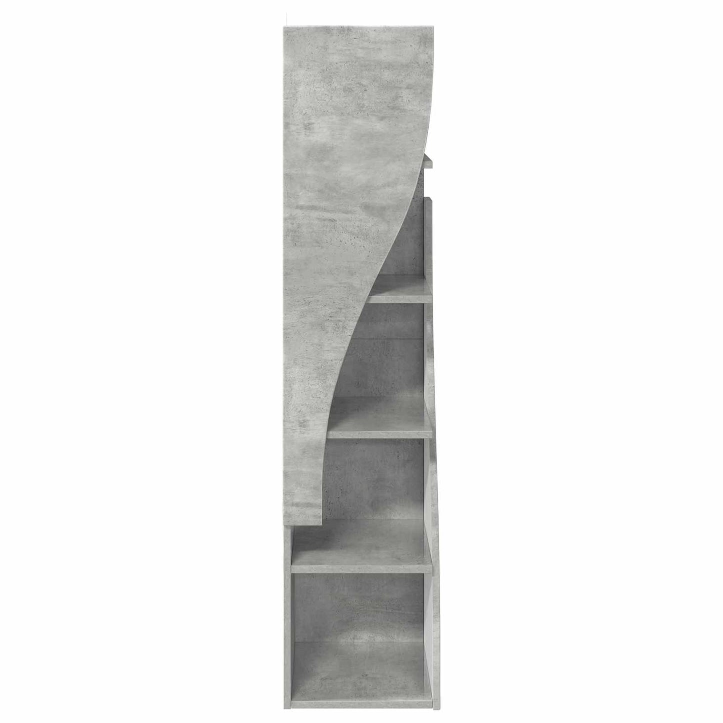 Corner Cabinet 32x32x140cm Engineered Wood Concrete Grey