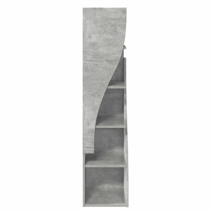 Corner Cabinet 32x32x140cm Engineered Wood Concrete Grey