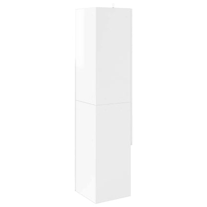 Corner Cabinet 32x32x140cm Engineered Wood High Gloss White