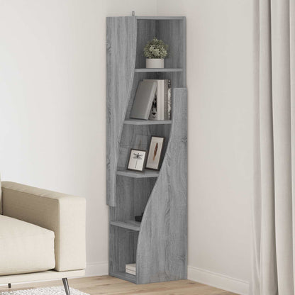 Corner Cabinet 32x32x140cm Engineered Wood Grey Sonoma