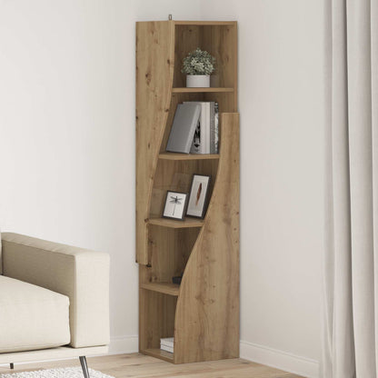 Corner Cabinet 32x32x140cm Engineered Wood Artisan Oak