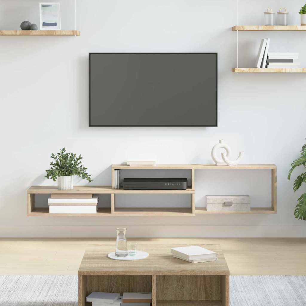 Wall TV Stand 150 x 25 x 28.5 cm Engineered Wood
