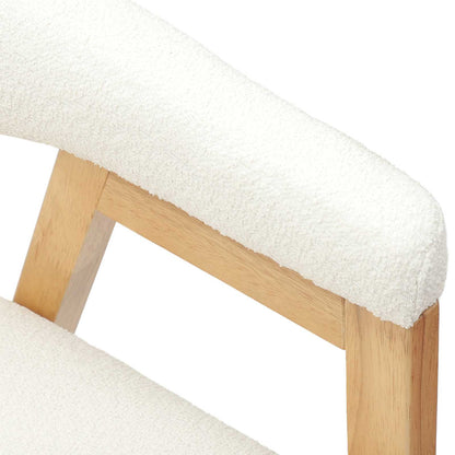 Dining Chairs 2 pcs Natural 54 x 57 x 73 cm Solid Rubber Wood