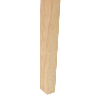 Dining Chairs 2 pcs Natural 54 x 57 x 73 cm Solid Rubber Wood