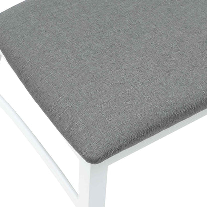 Dining Chairs 2 pcs White 43 x 54 x 89 cm Solid Rubber Wood